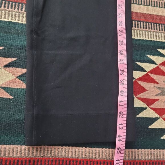 Rag‎ & Bone Irina Ponte Knit Trouser Pants Sz XL Navy Wide Leg High Rise Pleated - Picture 9 of 10